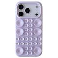 iPhone 17 Pro Max silikonikotelo imukupilla - vaaleanvioletti