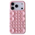 iPhone 17 Pro Max silikonikotelo imukupilla - vaaleanpunainen
