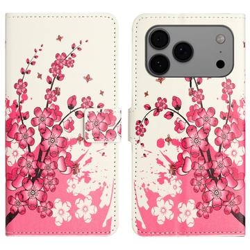 iPhone 17 Pro Max Style Series Lompakkokotelo - Kirsikkapuun kukat