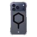 iPhone 17 Pro Max Tactical MagForce Hexagon -kotelo - MagSafe-yhteensopiva - musta / läpinäkyvä