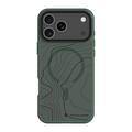iPhone 17 Pro Max Tactical MagForce Hyperstealth Sika Hybridikotelo - MagSafe-yhteensopiva - Metsänvihreä