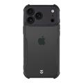 iPhone 17 Pro Max Tactical Quantum Stealth kotelo, jossa on vahvistetut kulmat - Kirkas / musta