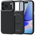 iPhone 17 Pro Max Tech-Protect Ion Carbon muovikotelo - MagSafe-yhteensopiva - musta / hopea