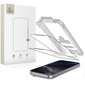 iPhone 17 Pro Max Tech-Protect Quick Set+ 2-pack Suojalasi - Kirkas