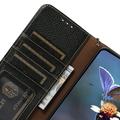 iPhone 17 Pro Max Lompakkomallinen Nahkakotelo kanssa RFID - Musta