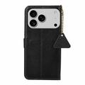 iPhone 17 Pro Max Lompakkomallinen Nahkakotelo kanssa RFID - Musta