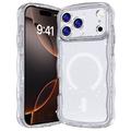 iPhone 17 Pro Max Wave-Edge Laser Glitter MagSafe kotelo