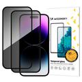 iPhone 17 Pro Max Wozinsky Super Tough Privacy Panssarilasi - 9H, 2 kpl. - Musta reuna