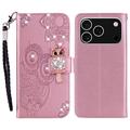 iPhone 17 Pro Pöllö strassi lompakko kotelo