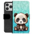 iPhone 17 Pro Premium Lompakkokotelo - Panda
