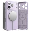 iPhone 17 Pro Ringke Liquid Silicone MagSafe Kotelo - Vaalea Violetti