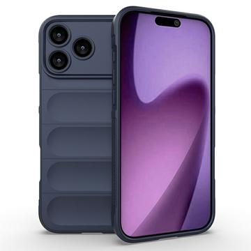 iPhone 17 Pro Rugged TPU Suojakuori - Tummansininen