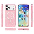 iPhone 17 Pro Stylish Glitter Series Hybridikotelo - MagSafe-yhteensopiva - Pinkki
