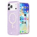 iPhone 17 Pro Stylish Glitter Series Hybridikotelo - MagSafe-yhteensopiva - Violetti