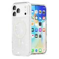 iPhone 17 Pro Stylish Glitter Series Hybridikotelo - MagSafe-yhteensopiva - Valkoinen