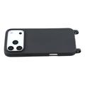 iPhone 17 Pro TPU-Kotelo Rannehihnalla - Musta