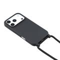 iPhone 17 Pro TPU-Kotelo Rannehihnalla - Musta