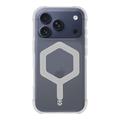 iPhone 17 Pro Tactical MagForce Hexagon -kotelo - MagSafe-yhteensopiva - Valkoinen / läpinäkyvä