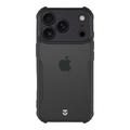 iPhone 17 Pro Tactical Quantum Stealth kotelo, jossa on vahvistetut kulmat - Kirkas / musta