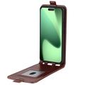 iPhone 17 Pro Pystysuora Lompakkokotelo Korttipaikalla - Ruskea