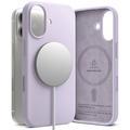 iPhone 17 Ringke Liquid Silicone MagSafe Kotelo - Vaalea Violetti