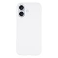 iPhone 17 Kumipäällysteinen Muovikuori - Valkoinen
