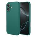 iPhone 17 Iskunkestävä silikonikotelo - mustanvihreä