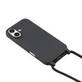 iPhone 17 TPU-Kotelo Rannehihnalla - Musta