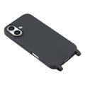 iPhone 17 TPU-Kotelo Rannehihnalla - Musta