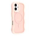 iPhone 17 Aaltoreuna magneettinen hybridikotelo - vaaleanpunainen