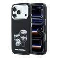 iPhone 18 Pro Karl Lagerfeld Semi Wrap Smooth Sketch Bodies MagSafe-kotelo - musta