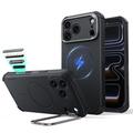 iPhone 18 Pro Max/17 Pro Max ESR Cyber Tough Kickstand MagSafe Hybrid Kotelo - Musta