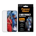 iPhone 18 Pro Max PanzerGlass Ultra-Wide Fit EasyAligner 2-Way Privacy Panssarilasi - 9H - musta reuna
