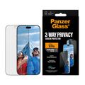 iPhone 18 Pro PanzerGlass Ultra-Wide Fit EasyAligner 2-Way Privacy Panssarilasi - 9H - musta reuna