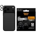 iPhone 18 Pro/18 Pro Max PanzerGlass Hoops Ceramic II kameran linssinsuojus - musta