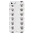 iPhone 5 / 5S / SE Puro Rock Round Studs Kotelo (Avoin pakkaus - Erinomainen) - Valkoinen