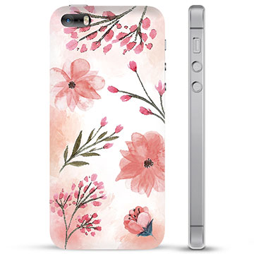 iPhone 5/5S/SE Hybrid Suojakuori - Vaaleanpunaiset Kukat