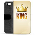iPhone 5/5S/SE Premium Lompakkokotelo - Kuningas