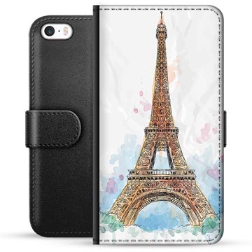 iPhone 5/5S/SE Premium Lompakkokotelo - Pariisi