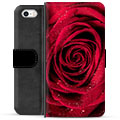 iPhone 5/5S/SE Premium Lompakkokotelo - Ruusu