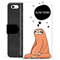 iPhone 5/5S/SE Premium Lompakkokotelo - Slow Down