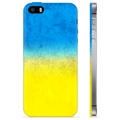 iPhone 5/5S/SE TPU Kotelo Ukrainan Lippu - Kaksisävyinen