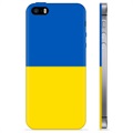 iPhone 5/5S/SE TPU Kotelo Ukrainan Lippu - Keltainen ja vaaleansininen