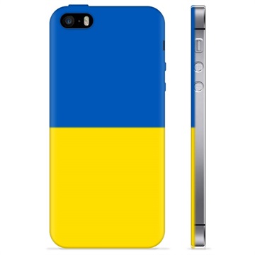 iPhone 5/5S/SE TPU Kotelo Ukrainan Lippu - Keltainen ja vaaleansininen