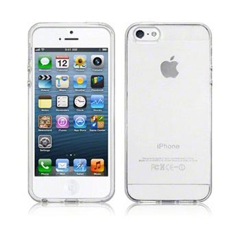 iPhone 5 / 5S / SE Silikonikotelo - Huurrevalkoinen