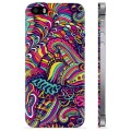 iPhone 5/5S/SE TPU Suojakuori - Abstraktit kukat