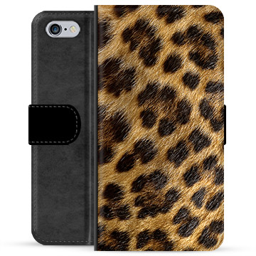 iPhone 6 / 6S Premium Lompakkokotelo - Leopardi