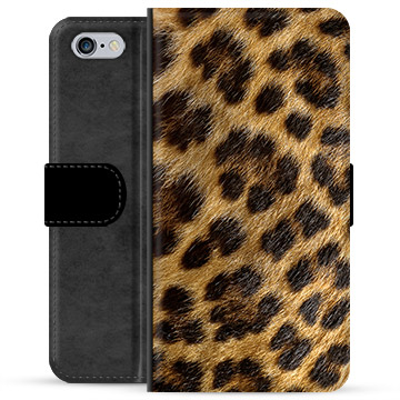 iPhone 6 Plus / 6S Plus Premium Lompakkokotelo - Leopardi