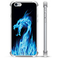 iPhone 6 / 6S Hybrid Suojakuori - Sininen Tulinen Lohikäärme