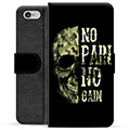 iPhone 6 Plus / 6S Plus Premium Lompakkokotelo - No Pain, No Gain